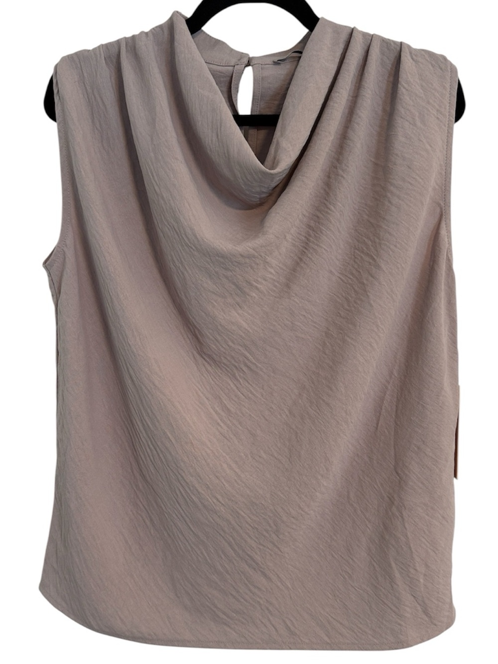 Black Tape_ Sandy Top Sleeveless Cowl Neck Blouse NWT